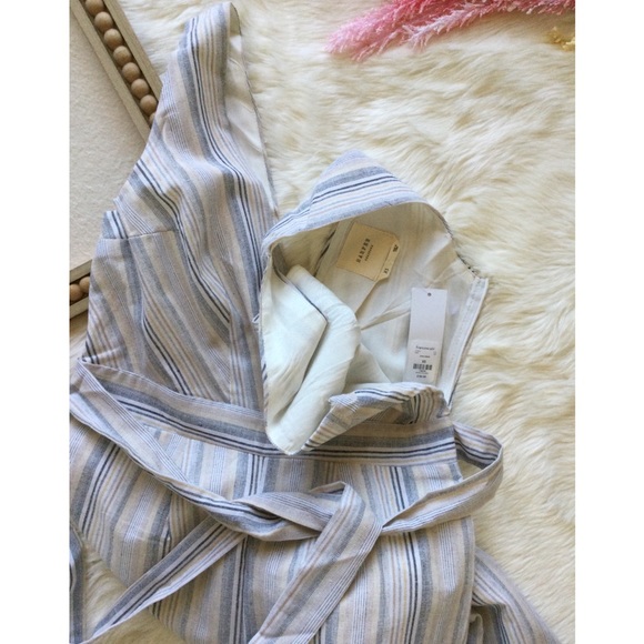 NWT Harper Sand & Stone Woven Wide Leg Jumpsuit - Picture 14 of 15